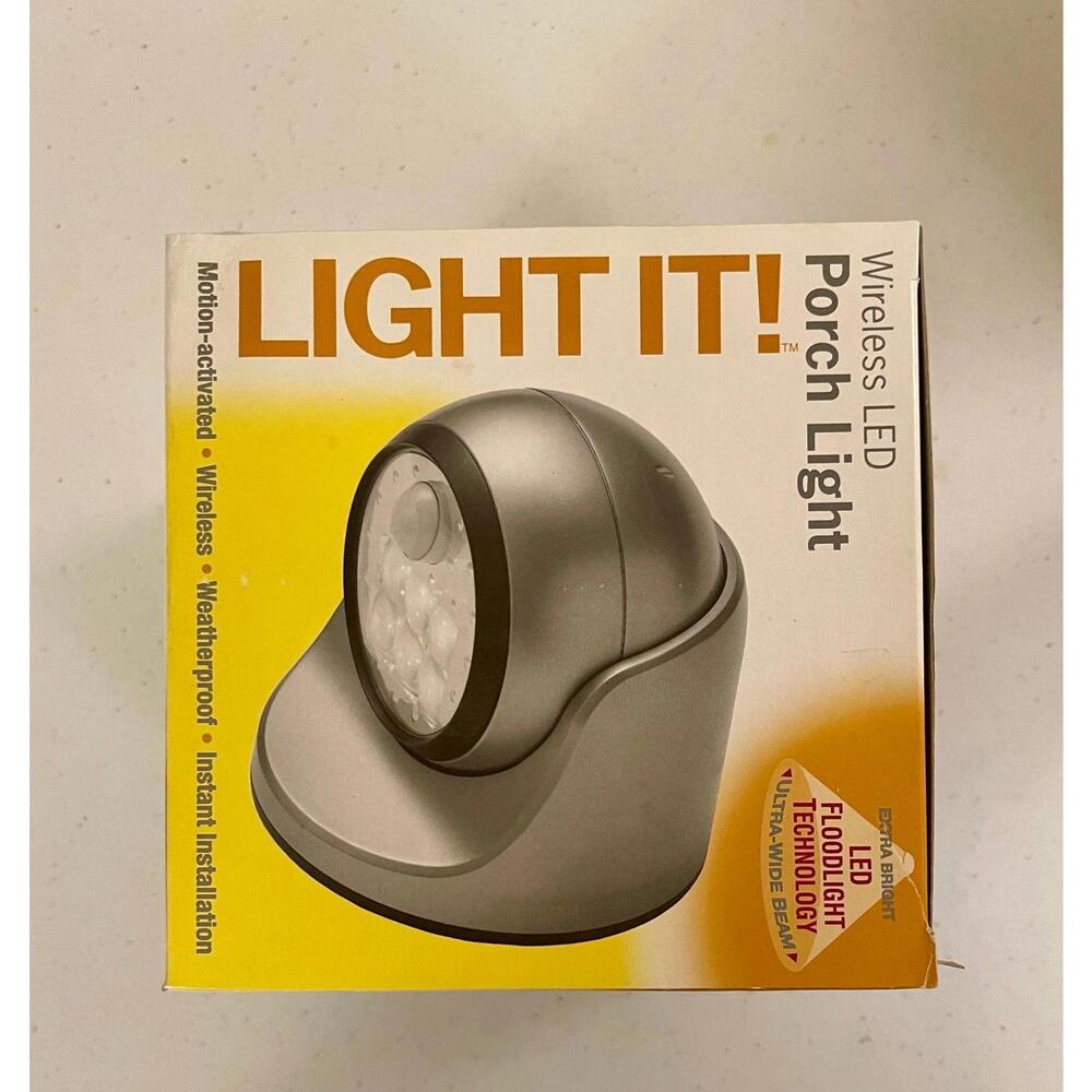 New LED Silver Flood Light Mountable - New Factory Sealed. Never Used